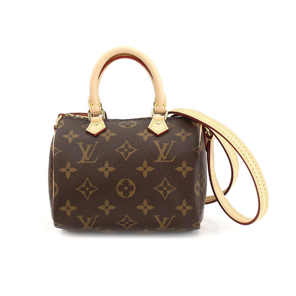 Louis Vuitton Monogram Nano Speedy Shoulder Bag Brown - Picture 2 of 8